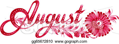 august clipart name