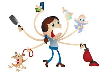 Aunt clipart working mom. Parenting roadblocks what do