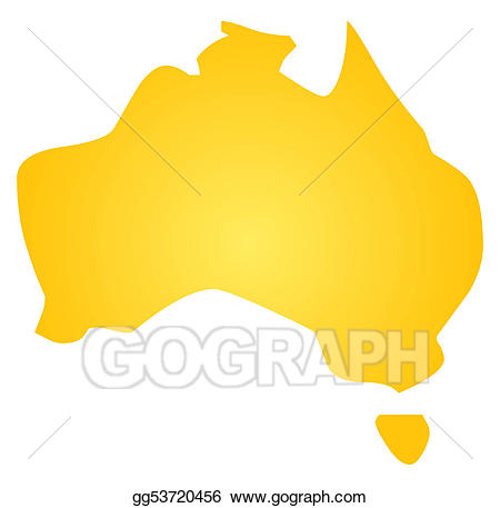 Map of stock illustration. Australia clipart abstract