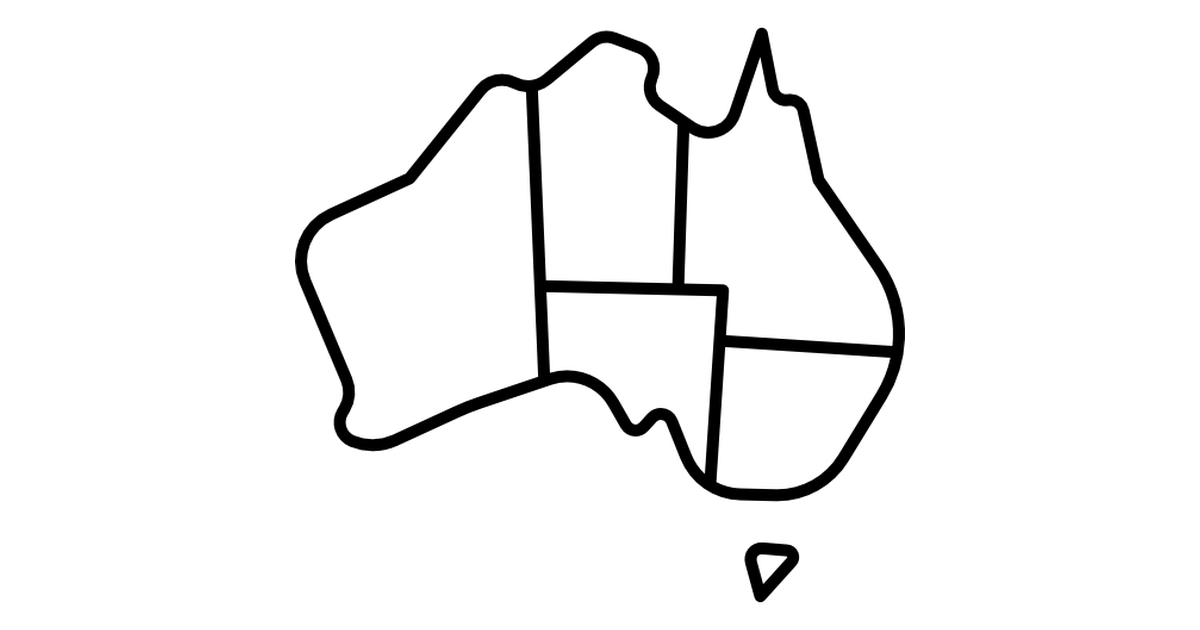  genuine drawing. Australia clipart easy