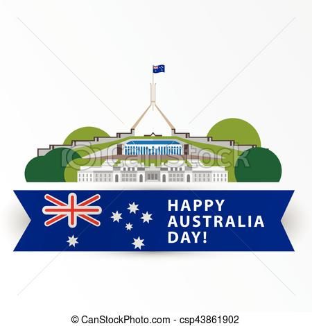 Australia clipart landmarks. Happy day january greatest