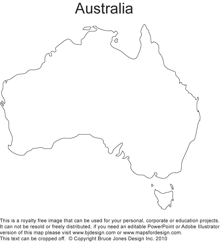 Australia clipart name. Printable blank maps outline