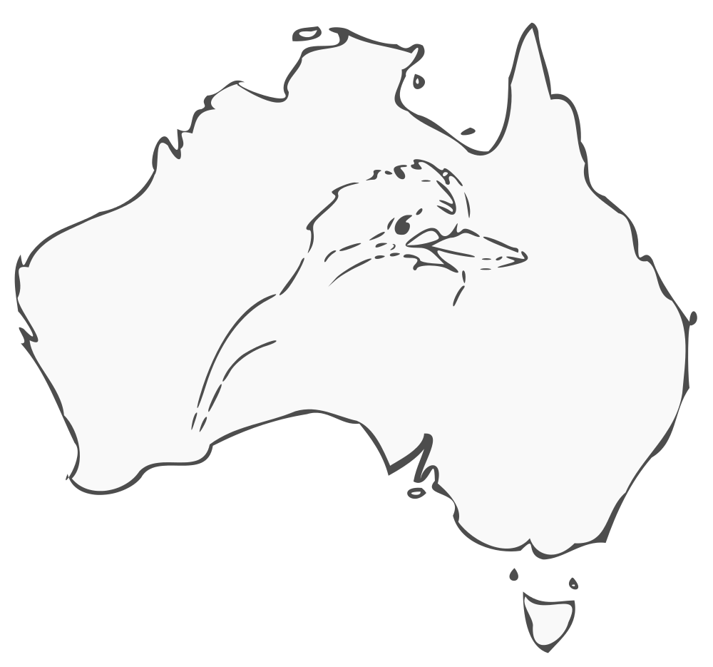 Australia clipart outline. Rooweb