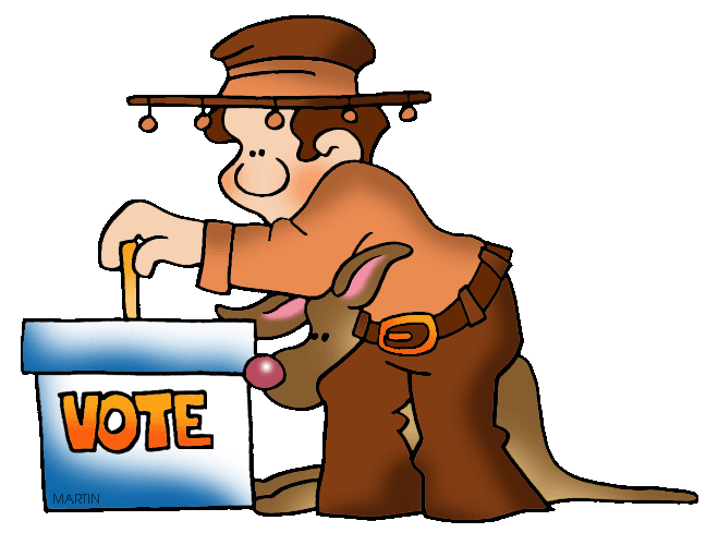 Australia clip art by. Voting clipart person