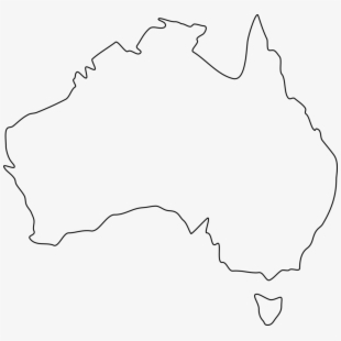Australia clipart plain. Wildlife map of south