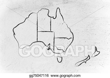 Australia clipart sketch. Drawing world map and