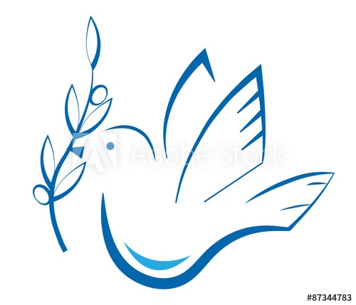 Australia clipart stylised. Stylized dove with olive