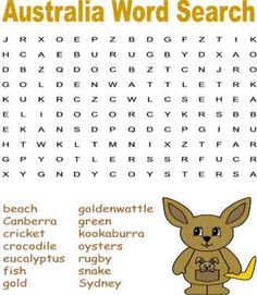 England themed search summer. Australia clipart word