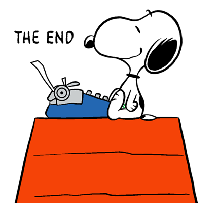 author clipart snoopy