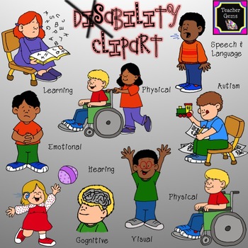 This disability set includes. Autism clipart cultural awareness
