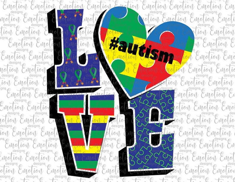 Download for free png. Autism clipart love