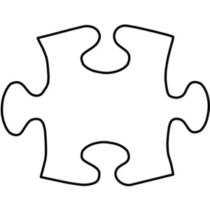 Autism clipart outline.  collection of puzzle