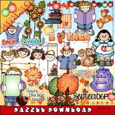 autumn clipart back to school
