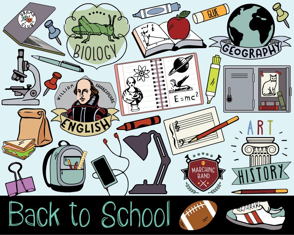 autumn clipart back to school
