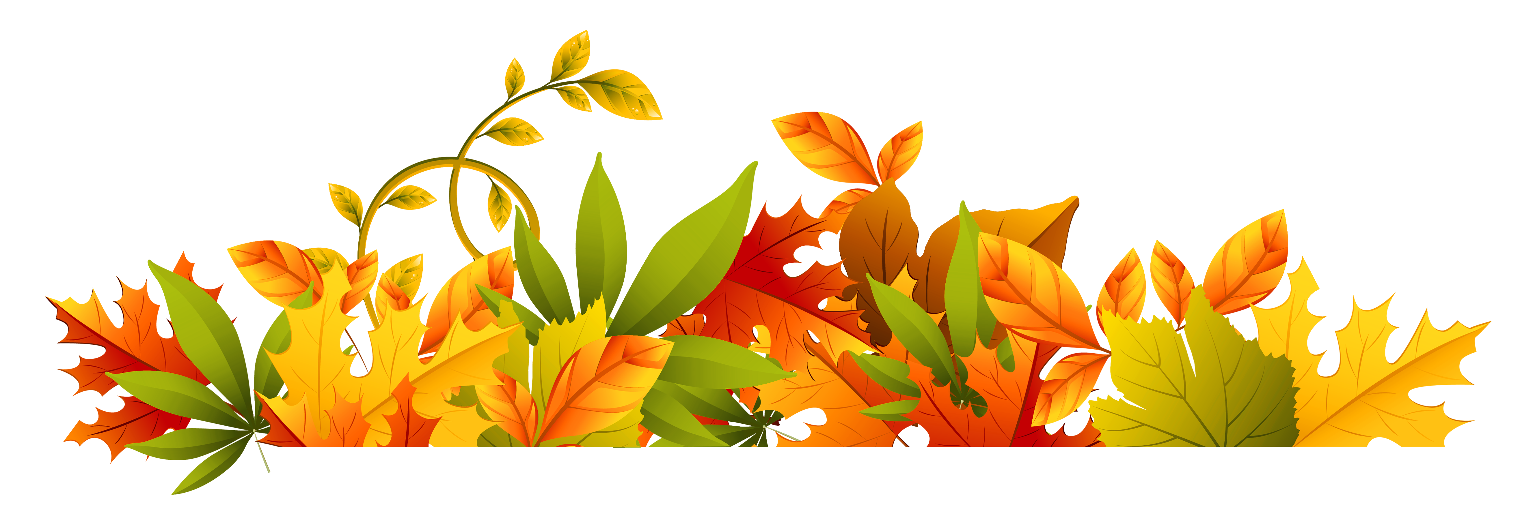Thanksgiving border png. Transparent autumn clipart gallery