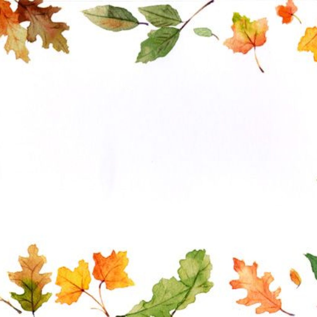 Leaf border clip art. Autumn clipart borders