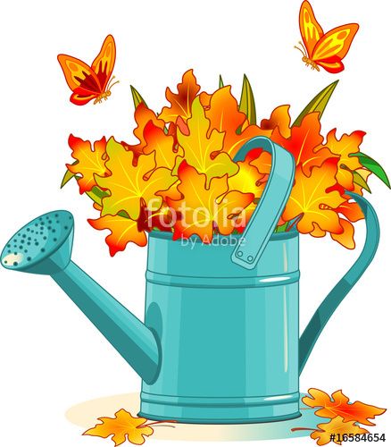 autumn clipart bucket