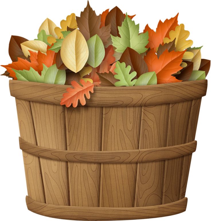 autumn clipart bucket