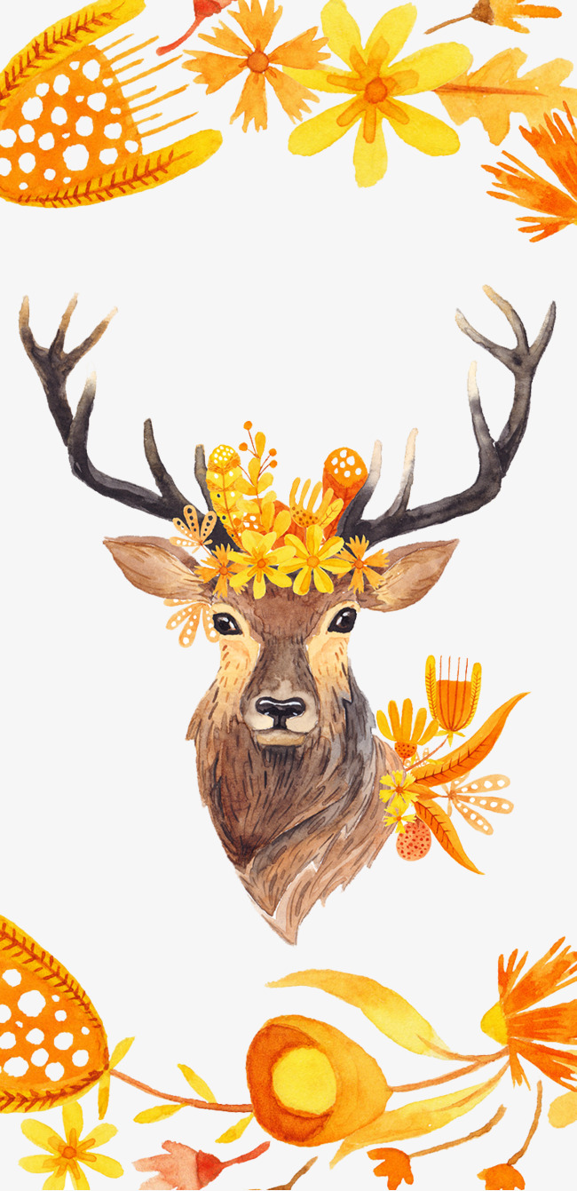 autumn clipart deer