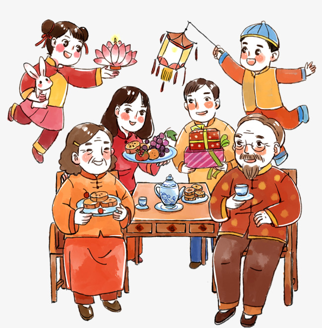 autumn clipart family