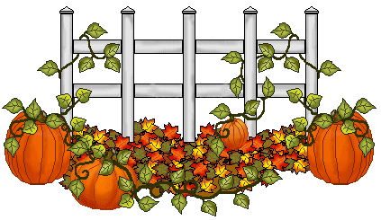autumn clipart fence
