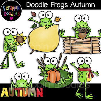 frog clipart autumn