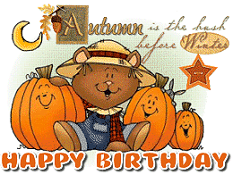 Autumn clipart happy birthday.  collection of fall