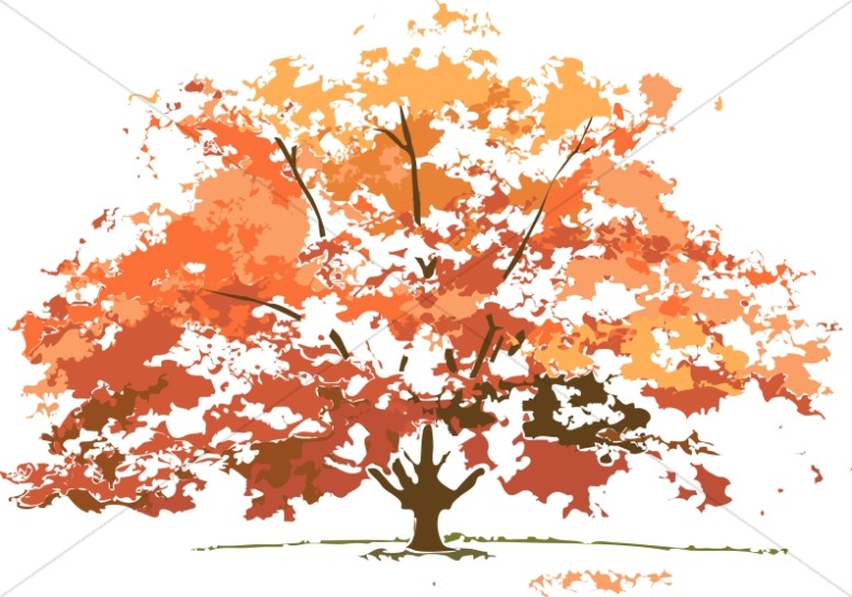 autumn clipart maple tree