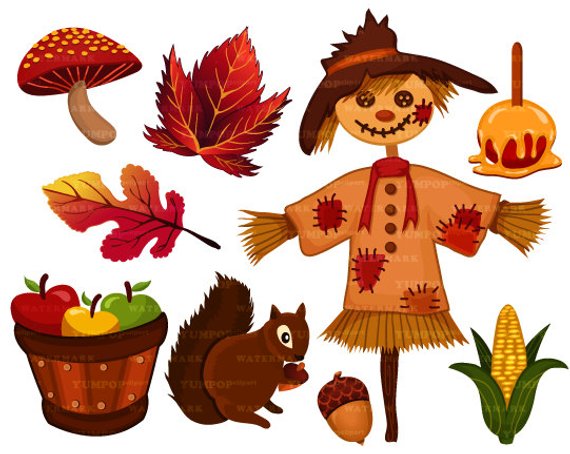 Autumn clipart seasonal. Season fall thanksgiving 