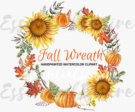 autumn clipart sunflower