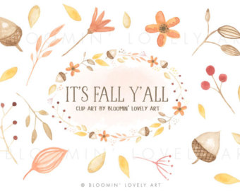 autumn clipart watercolor