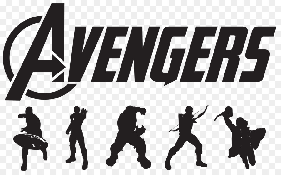 avengers clipart black and white