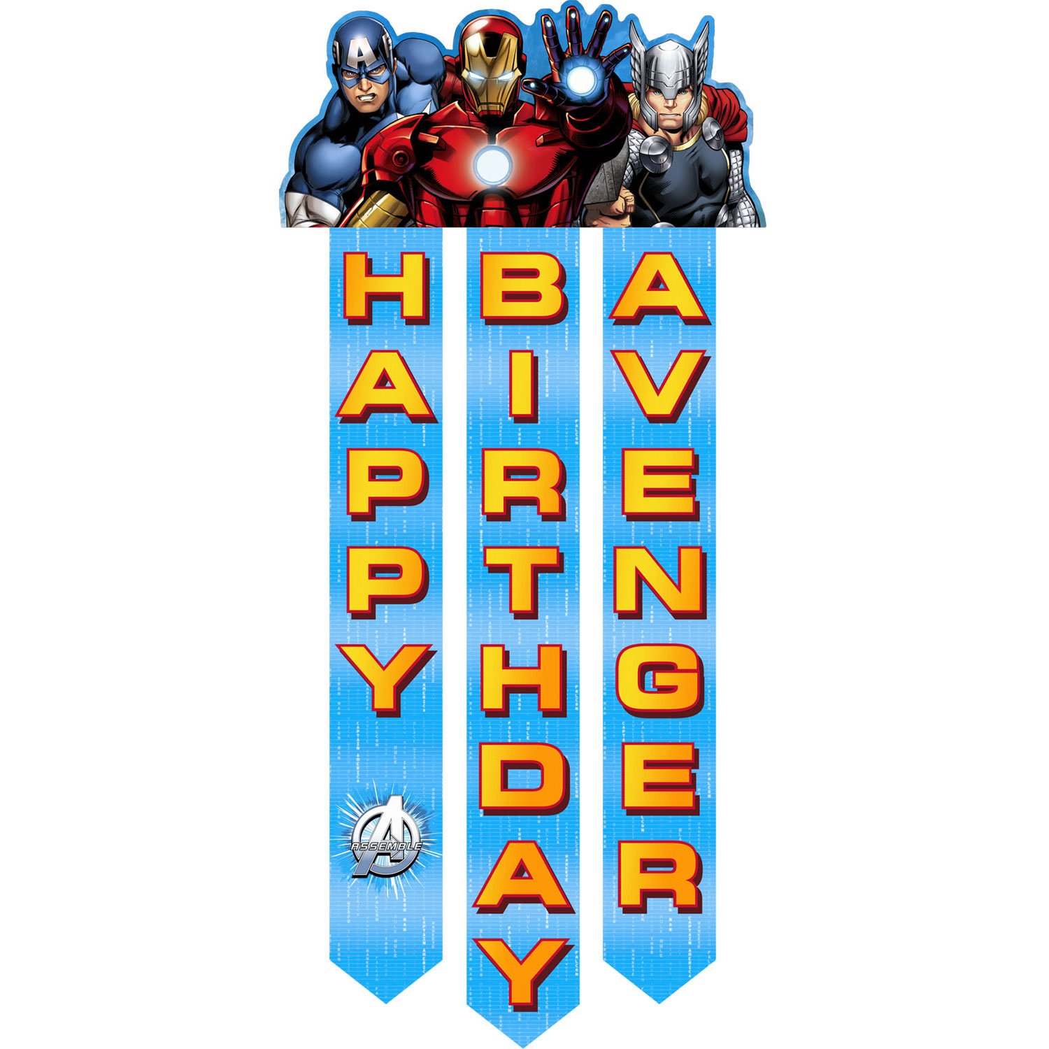 Avengers clipart happy birthday. Assemble banner ct 