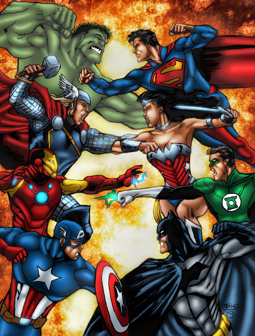 avengers clipart justice league