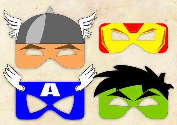 Avengers clipart mask. Unique superhero template best