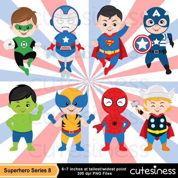 avengers clipart superhero team