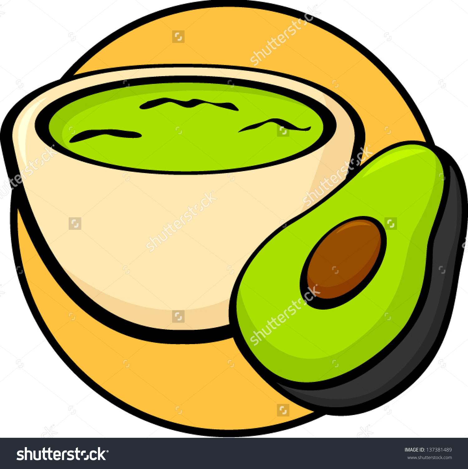 avocado clipart abocado