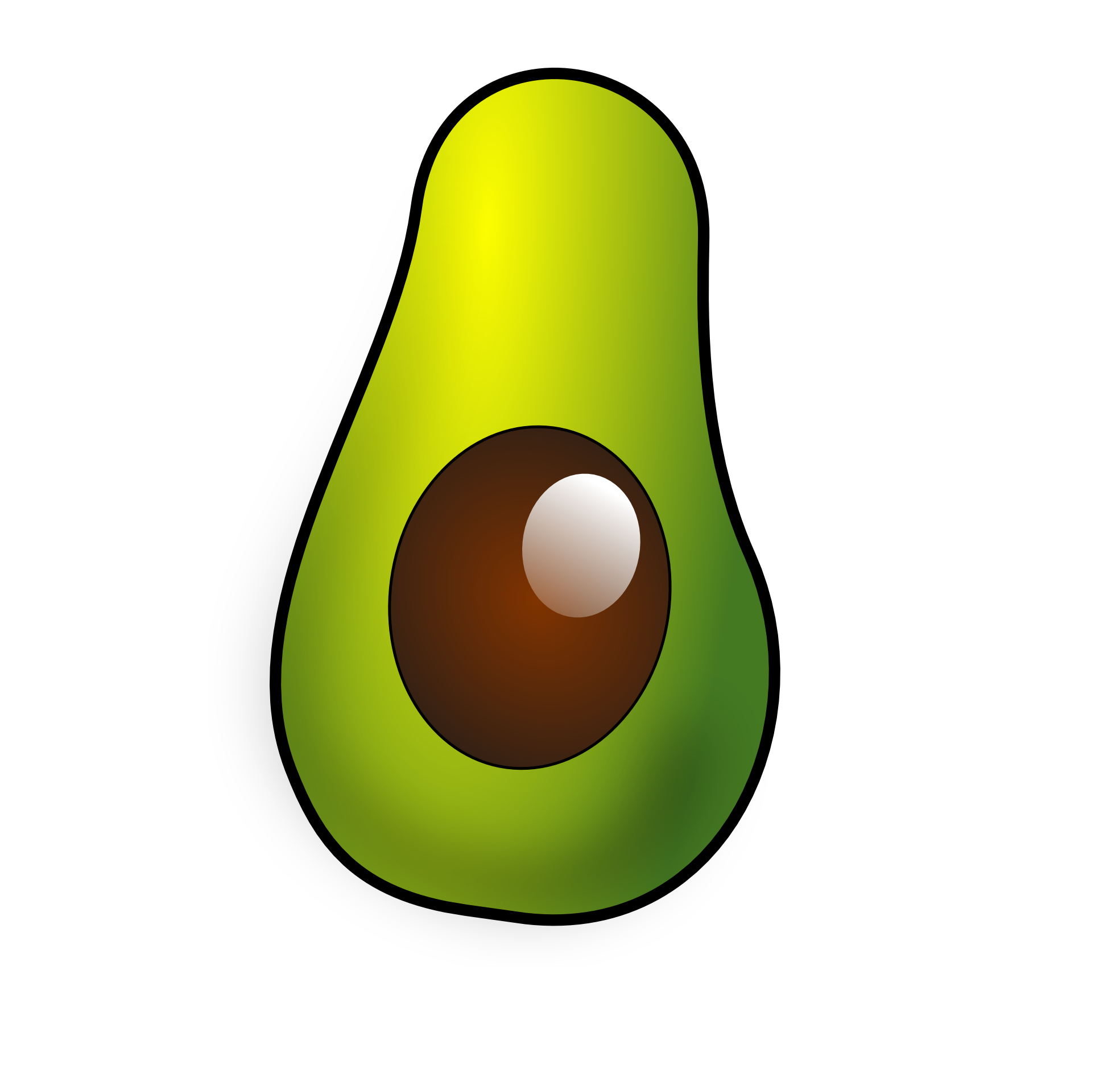 avocado clipart avacodo