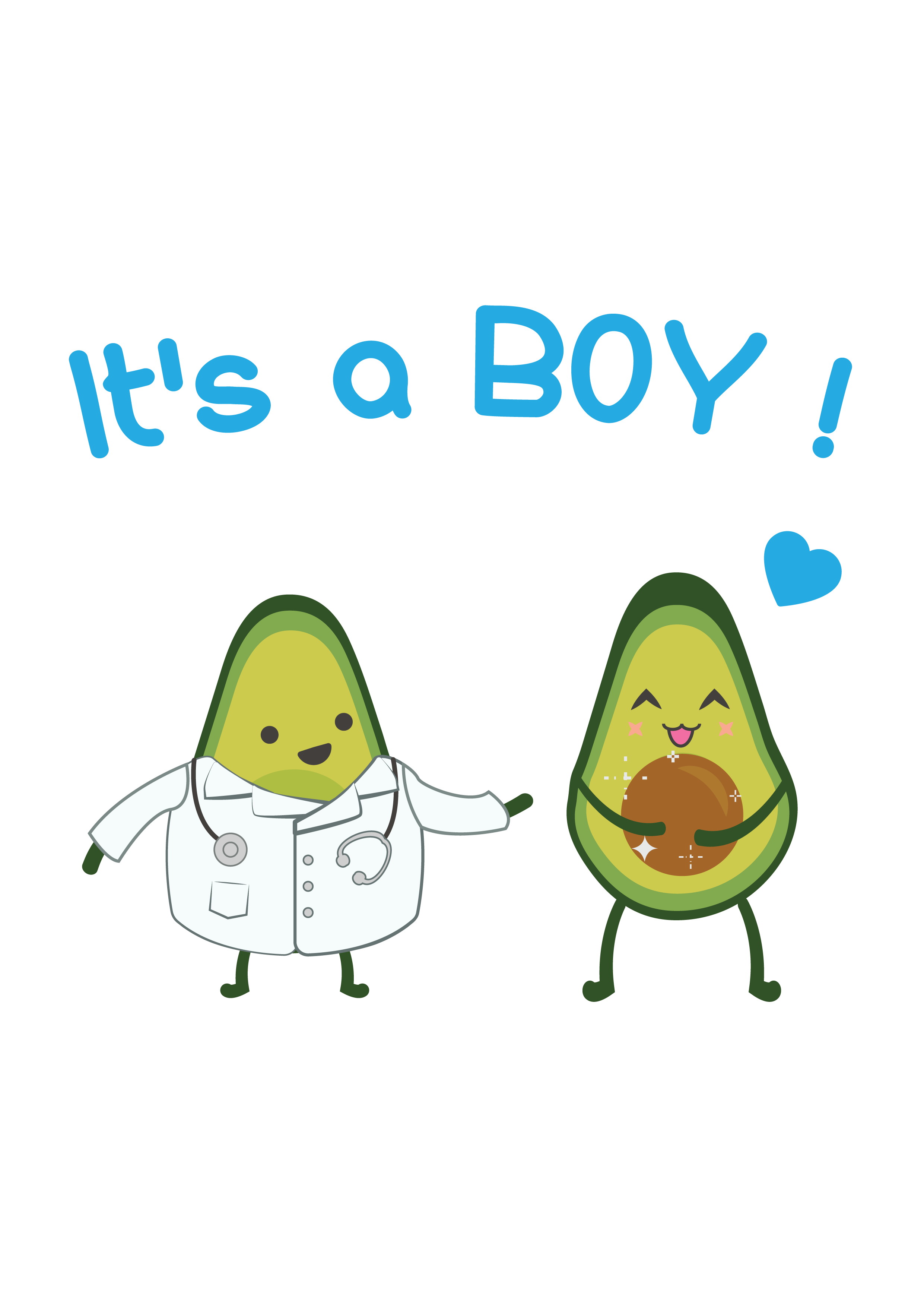 avocado clipart baby