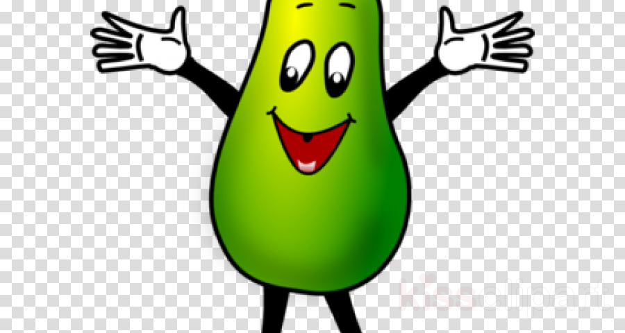 avocado clipart cartoon
