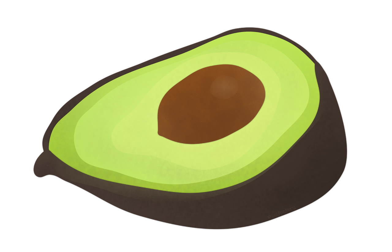 Avocado clear background
