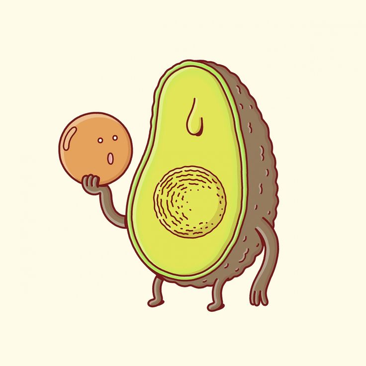 Avocado clipart cute.  best avocados images