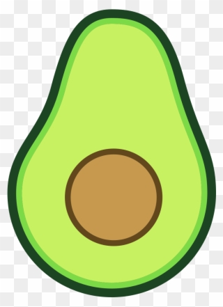 Avocado clipart large. Free png clip art