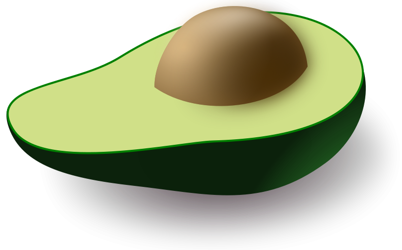 clipart vegetables avocado