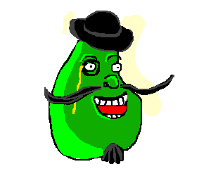 My friend . Avocado clipart mustache