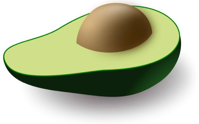Free fruit animations and. Avocado clipart single vegetable