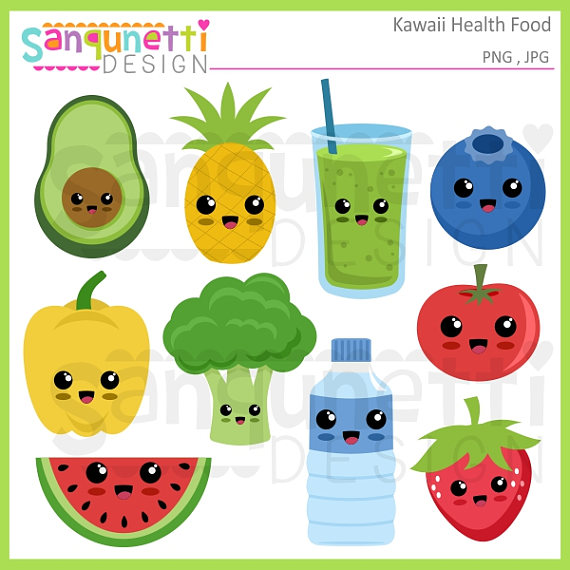 Kawaii health food fruit. Avocado clipart svg