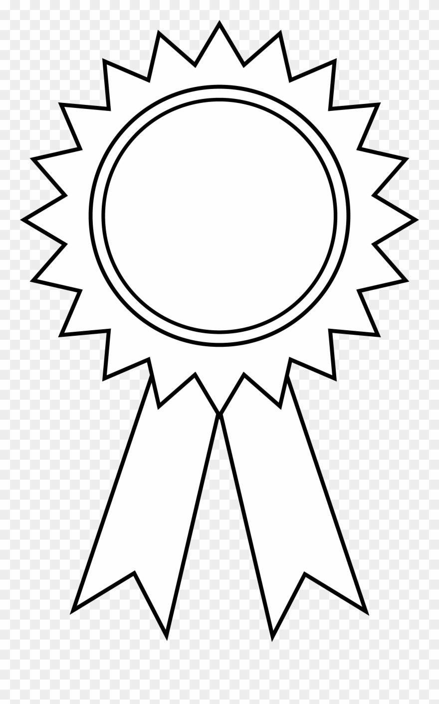 prize clipart black and white