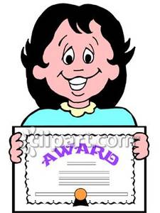 award clipart certificate