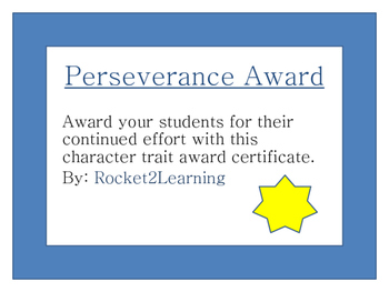 Award clipart perseverance. Index of cdn perseveranceawardcertificatejpg